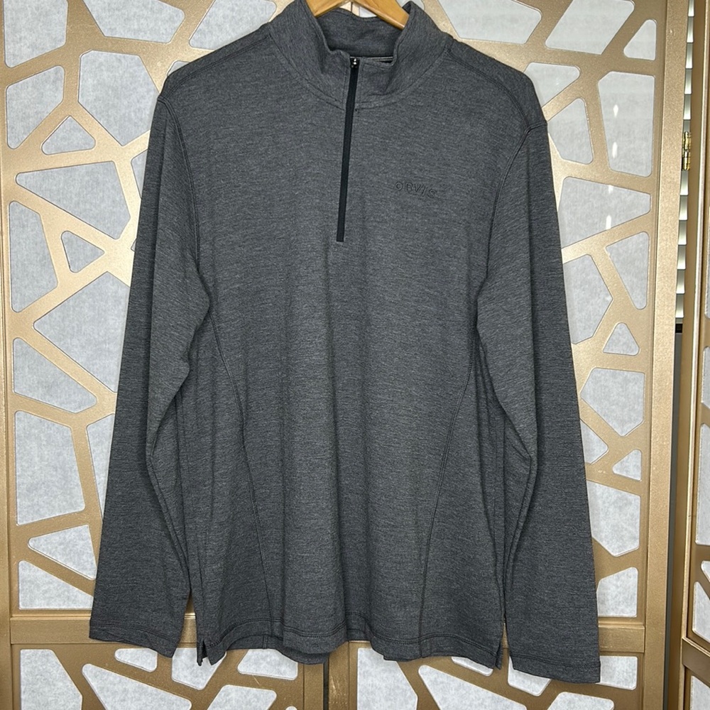 ORVIS Long Sleeve‎ Force 1/4 Zip Pullover lightweight Pullover